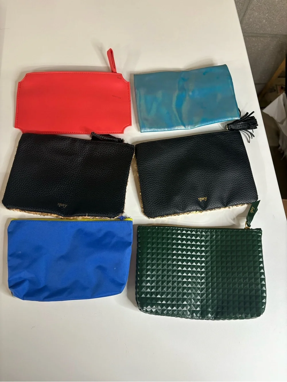 Lot Bundle IPSY Make-Up Bags Y2K Colorful